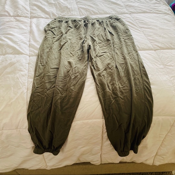 Olive Green Jogger Pants - Picture 2 of 3